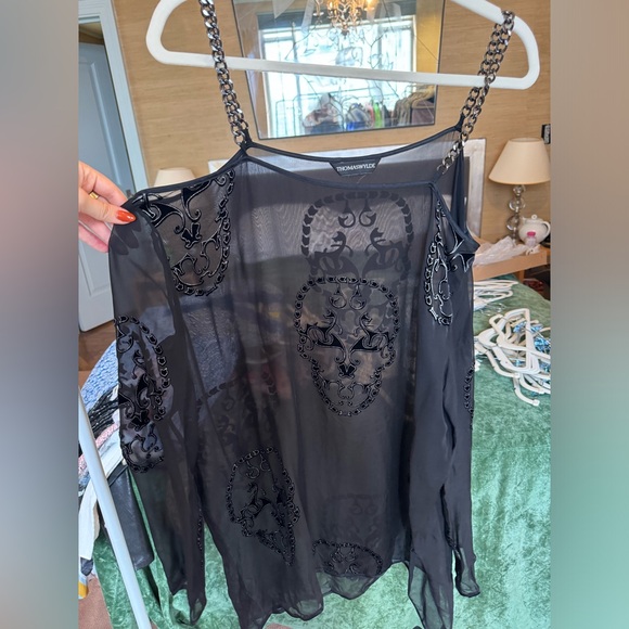 Thomas Wylde LA Designer See-Through Skull Dress - Picture 3 of 3